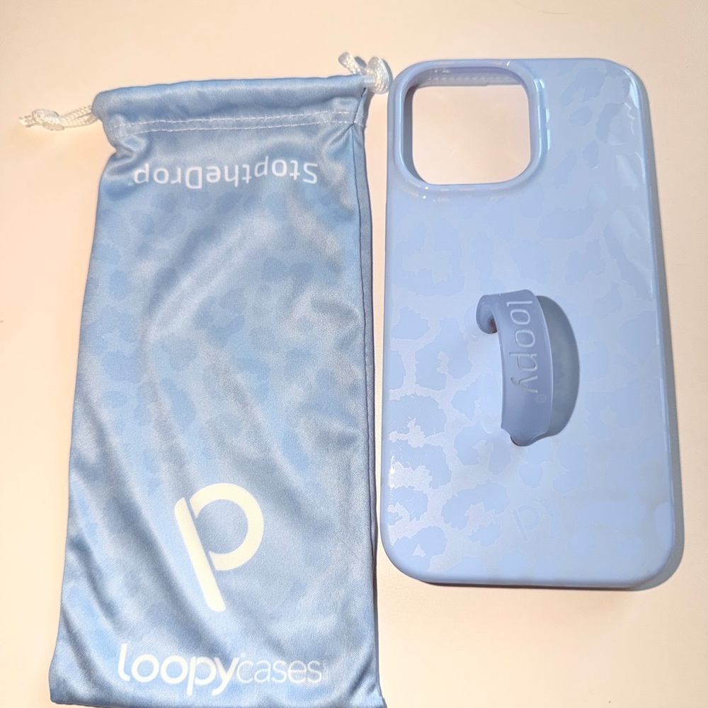 Loopy Blue Leopard Case